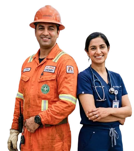 Klothon workwear team — industrial, healthcare and corporate uniforms