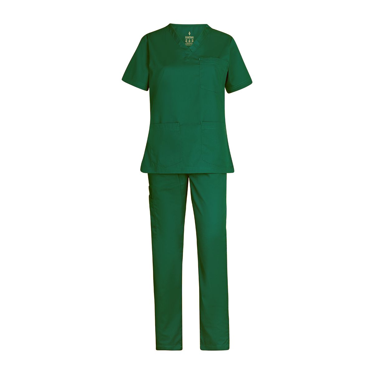 Klothon Standard Scrub suit Female Green Front