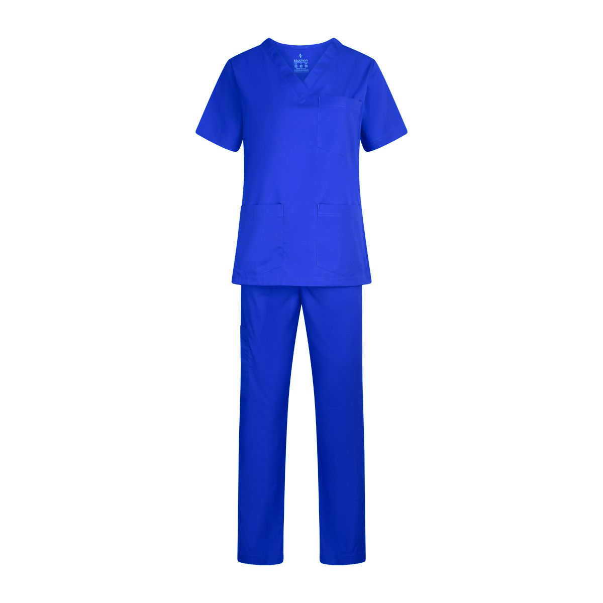 Klothon Standard Scrub suit Female Blue Front