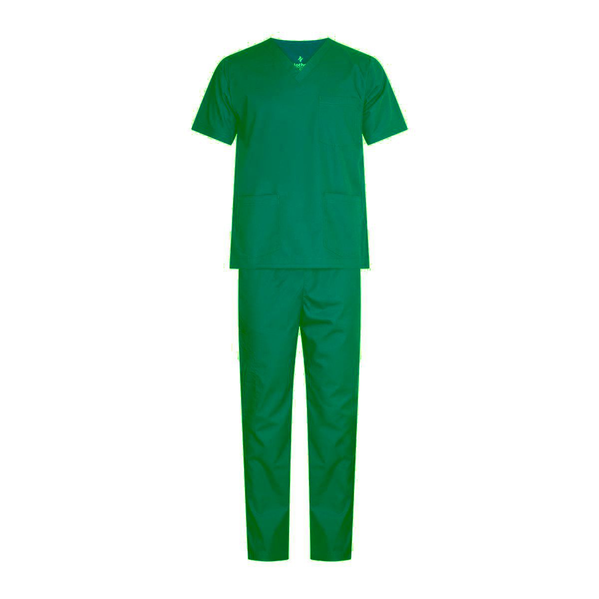 Klothon Standard Scrub suit male Green Front
